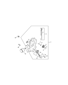 Kohler Efi Engine - Oil Pan And Lubrication Diagram and Parts List for 46G 4X4-EFI-1G202Z-1G313Z-37BMD710 Cub Cadet Lawn Tractor Accessories